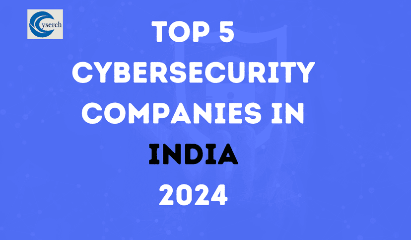Here are the top 5 Cybersecurity Companies in India 2024